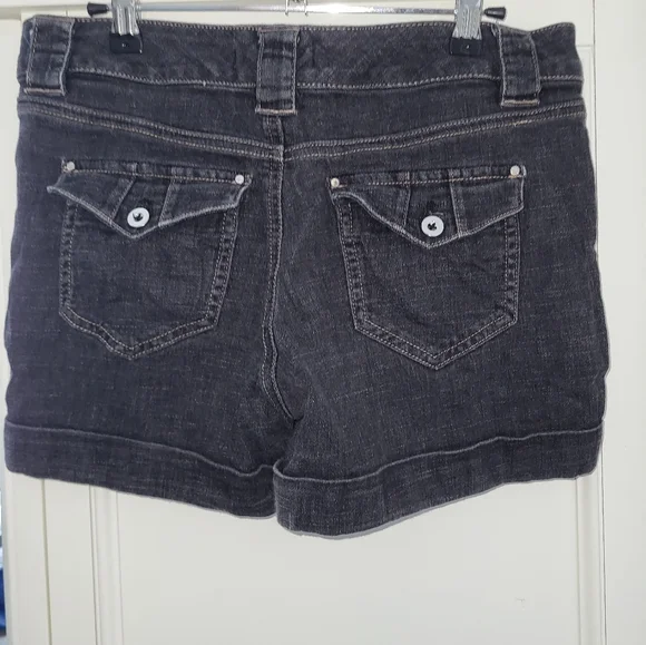 White House Black Market Black Jean Shorts - 2 - Picture 2 of 2